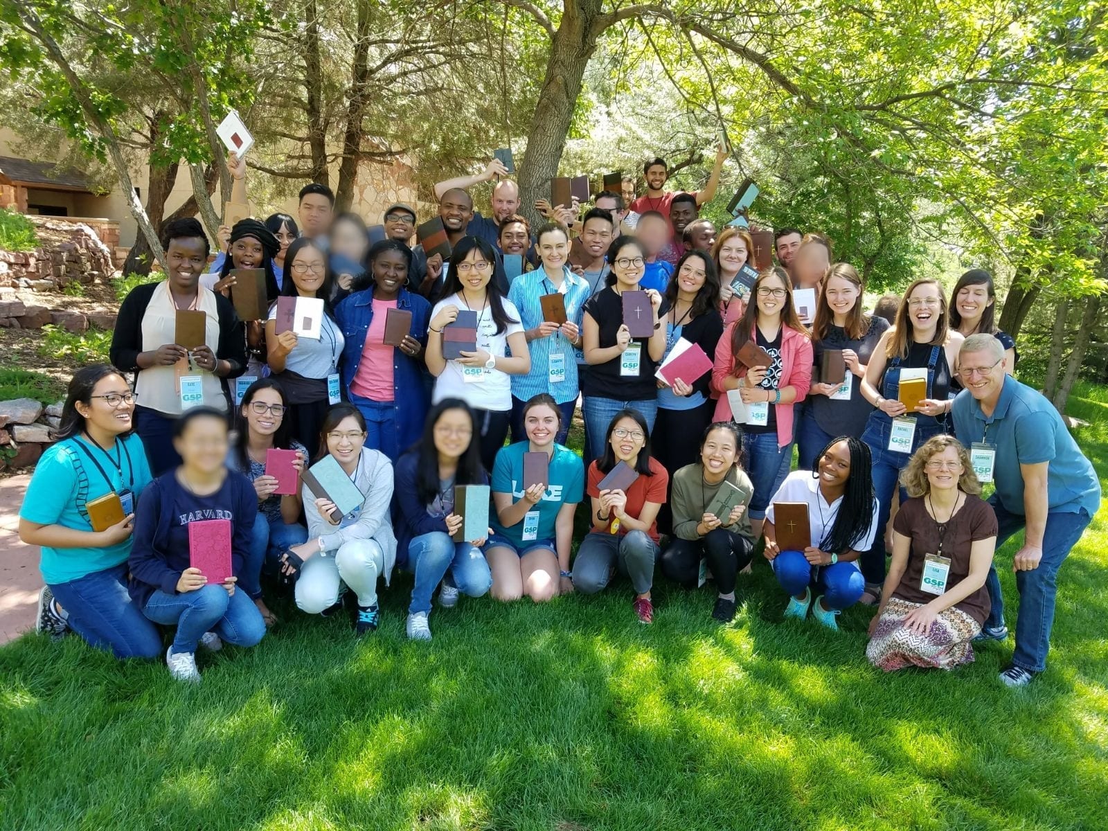 GSP group holding up their bibles